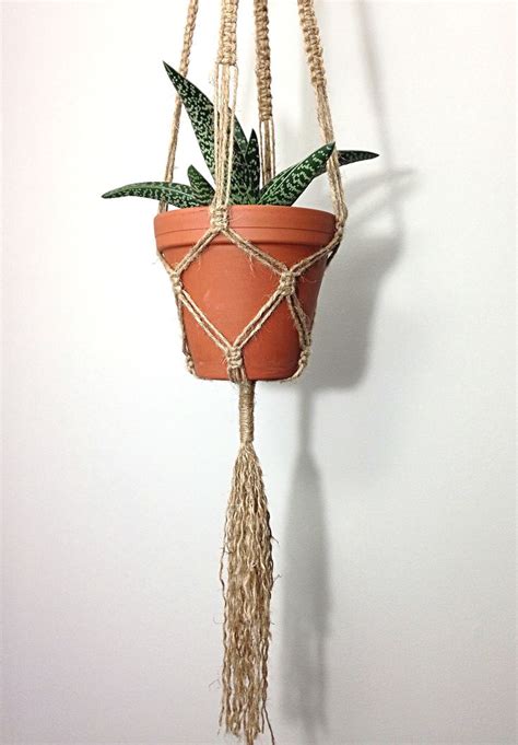 Macrame Plant Hanger Hanging Planter Indoor Plant Holder Rustic Home