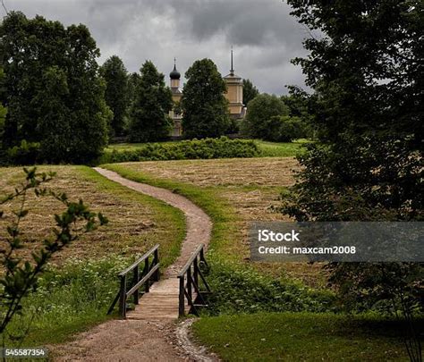 Paisajes Naturales En Un Lugar Histórico Pushkinskiye Gory Rusia Foto