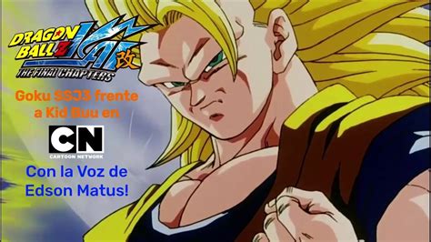 DBZ Kai The Final Chapters Goku SSJ3 Frente A Kid Buu En CN Voces