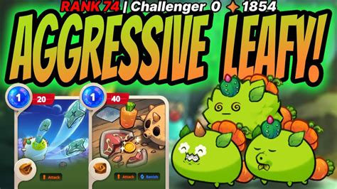 Triple Leafy Team Comp Axie Origin Meta Team Gameplay Challenger