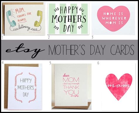 Etsy Mothers Day Cards Rainstorms And Love Notes