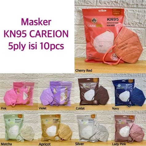 Jual Masker Kn Careion Ply Warna Isi Pcs Shopee Indonesia