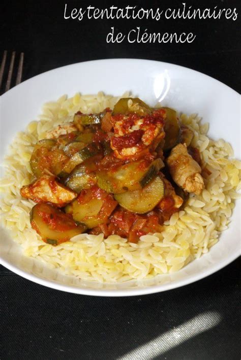 Courgettes et poulet façon tajine mélange d épices maison Les