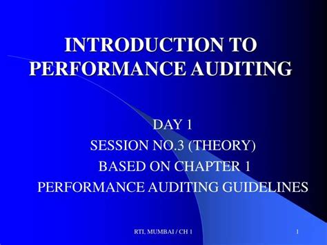 Ppt Introduction To Performance Auditing Powerpoint Presentation Free Download Id 5845099