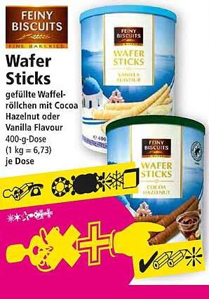 Feiny Wafer Sticks Angebot bei NORMA - 1Prospekte.de