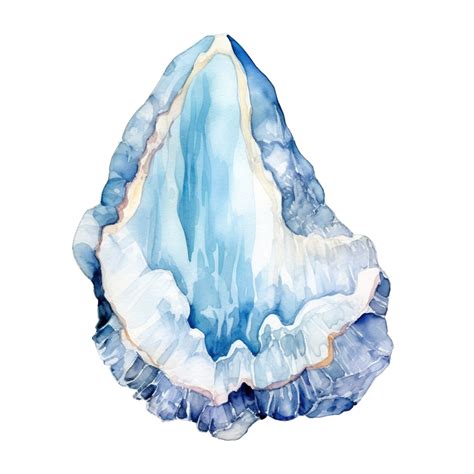 Watercolor Illustration Of Crystal Agate Crystal Healing Flow Png