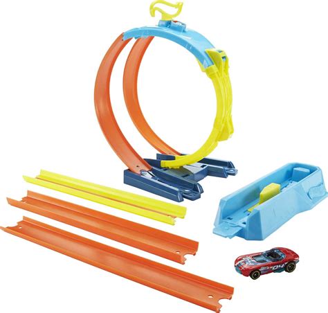 Hot Wheels Track Builder Unlimited Split Loop Pack, With 1 Car, Gift for Kids 6 to 12 Years Old ...