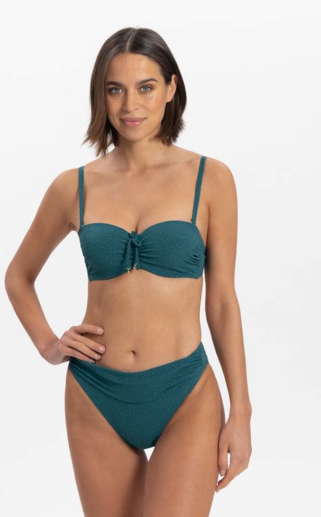 Bandeau Top Flora Teal Von Cyell Bikini Oberteile Beldona Ag