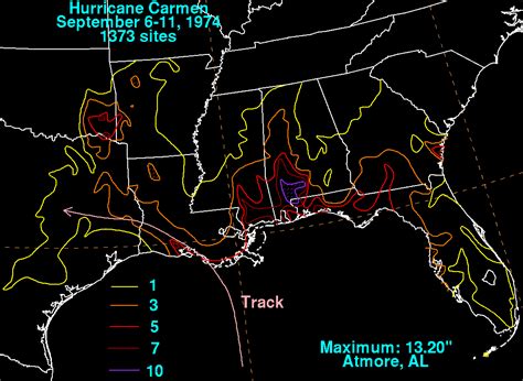 Hurricane Carmen August 29 September 11 1974