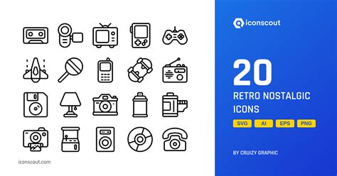 RETRO NOSTALGIC Icon Pack - 20 Free Download Appliances Icons | IconScout