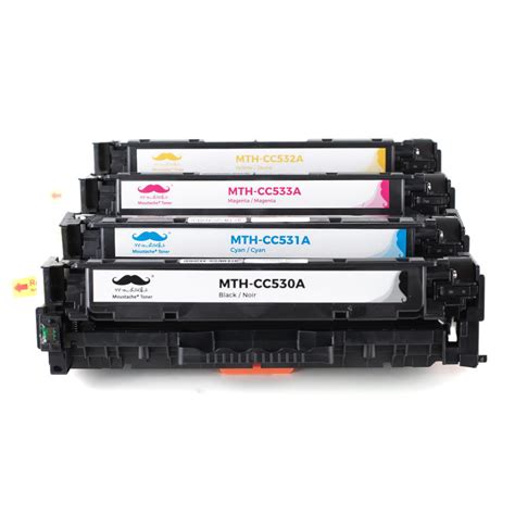Remanufactured HP 304A CC530A CC531A CC532A CC533A Toner Cartridge ...