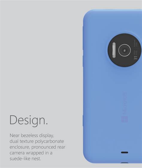 Microsoft Lumia 935 Concept Packs 31MP PureView Camera 5 5 Inch Quad