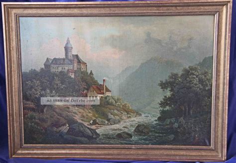 Alte Meister Landschaft Mit Burg