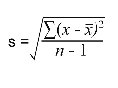 Standard Deviation Formula