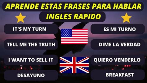 LAS FRASES MAS USADAS DE USO DIARIO PARA APRENDER Y HABLAR INGLES PARA