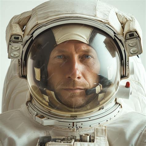 Premium Photo Closeup Portrait Of A Focused Astronaut Wearing A Space
