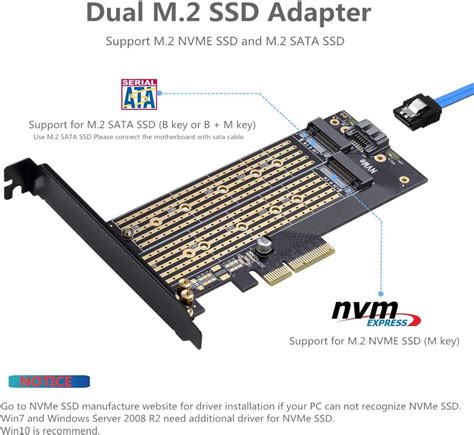 Dual M.2 PCIE Adapter with Advanced Heat Sink - SATA Nepal | Ubuy