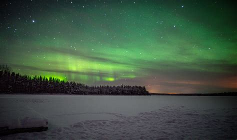 Northern Lights In Rovaniemi Finland