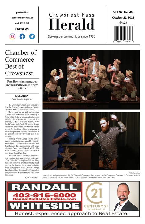 Crowsnest Pass Herald by crowsnestpassherald - Issuu