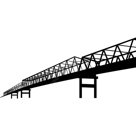 Vektor Siluet Jembatan Sungai Kapuas Png Jembatan Siluet Jembatan