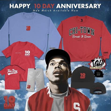 10 Day “10th” Anniversary Merch Sale : r/ChanceTheRapper