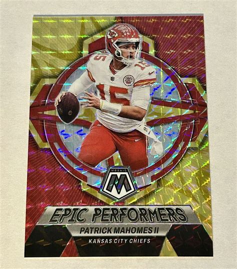 Patrick Mahomes Ii Panini Mosaic Epic Performers Values Mavin