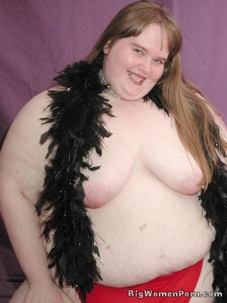 SSBBW With Huge Belly Rolls Naked And Spreading