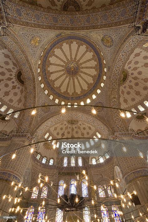 Blue Mosque Interior Stock Photo - Download Image Now - Arch ...