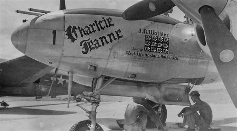 P-38 Lightning Nose Art Charlcie Jeanne Pilot Lt. James Watkins | World ...