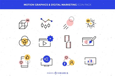 Digital Marketing Icons Pack Vector Download