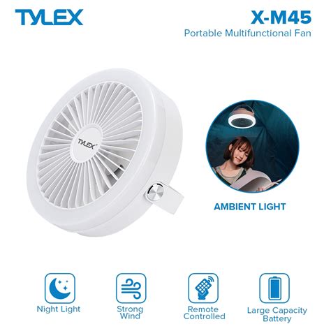 Tylex Xm Portable Multifunctional Mini Fan Low Noise Wall Mounted