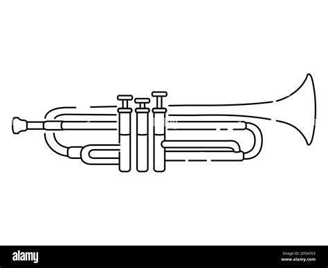 Trumpet Wind Musical Instrument Concept For Classical Music And Jazz