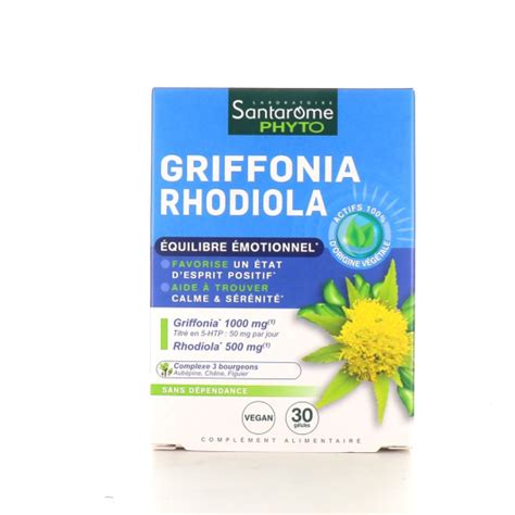 Santarome Griffonia Rhodiola Compl Ment Alimentaire Anti Stress