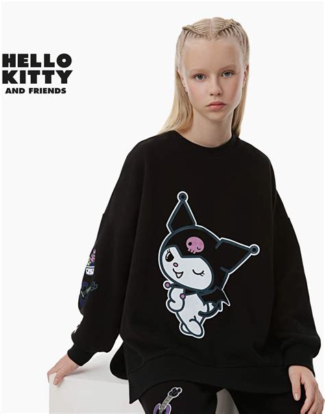 Чёрный свитшот из коллекции Hello Kitty для девочки GAC021830-1 купить ...
