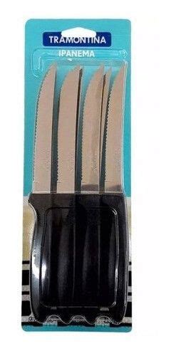 Cuchillo Tramontina Ipanema Mango Negro X Unid Jb Bazar