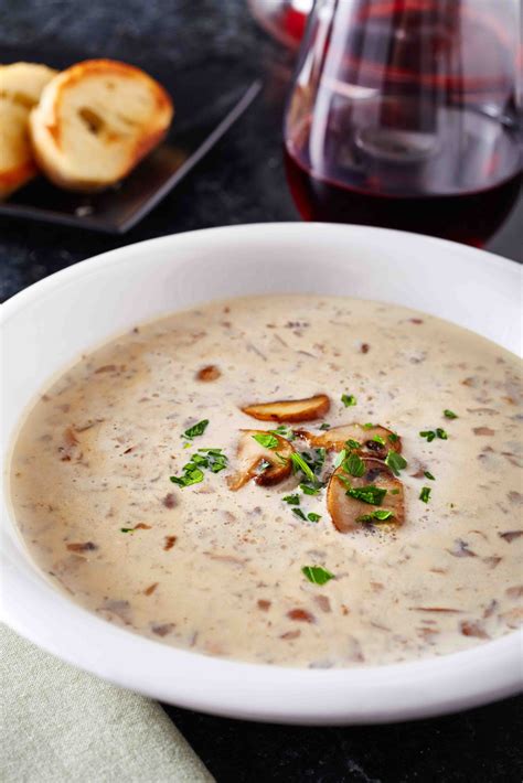 Creamy Mushroom And Shallot Soup