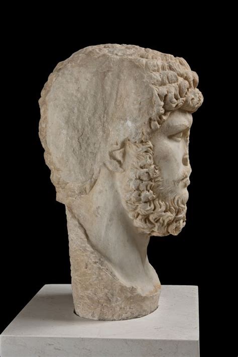 Head Of A Statue Of Emperor Lucius Verus Acropolis Museum Official Website