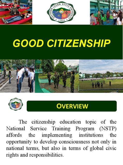 Good Citizenship And Nstp Law 9163 Pdf Leadership Volunteering