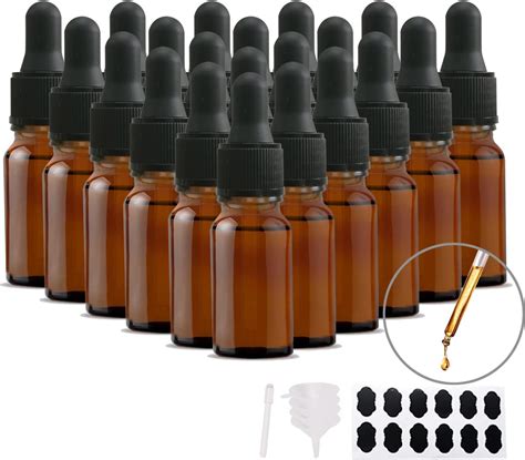 12 Stück Pipettenflasche 10ml Braune Tropfflaschen mit Pipette und