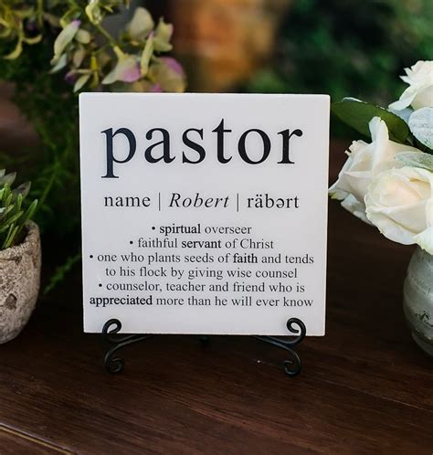 Pastor Appreciation Day Tile Plaque T And Stand Christian Etsy