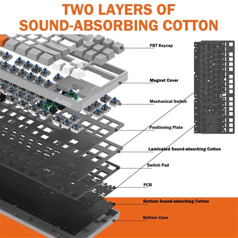Mua A Jazz Ak Wired Key Tkl Mechanical Gaming Keyboard With Rainbow Backlit Hot Swap