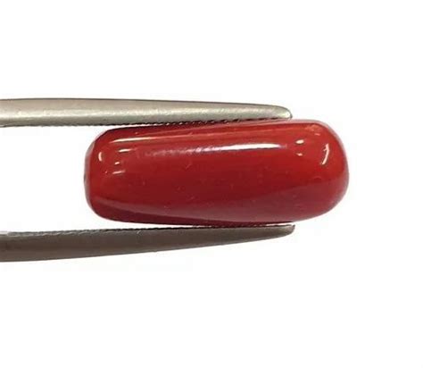 Italian Red Coral Gemstone Moonga Orignal Certified By Lab At Rs