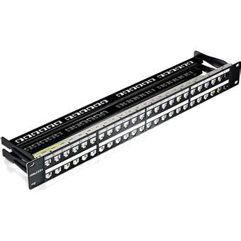 DeleyCON 48 Port Panneau De Brassage Modulaire Pour Les RJ45 Modules