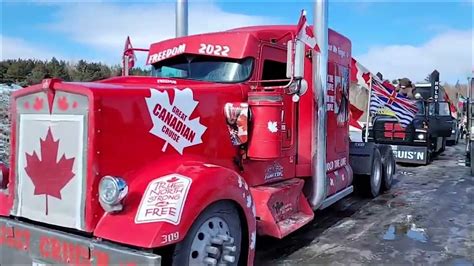 Freedom Convoy Truckers Heading To Victoria BC YouTube