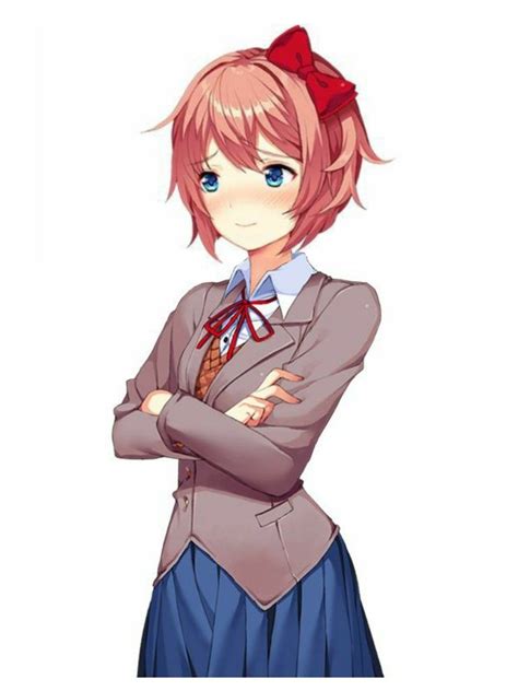 sayori sprite | Бледные девушки, Милые рисунки, Гики