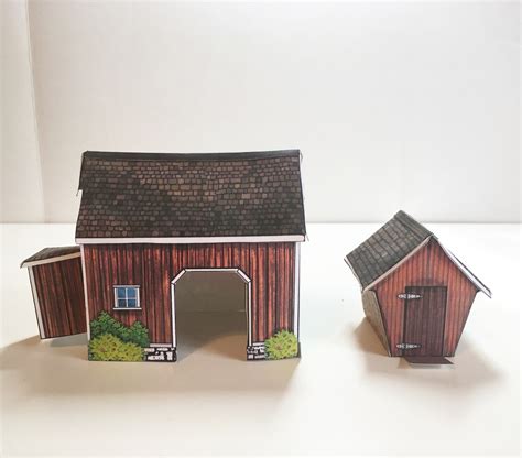 3d Paper House Craft, Paper Model House, Back House - Etsy