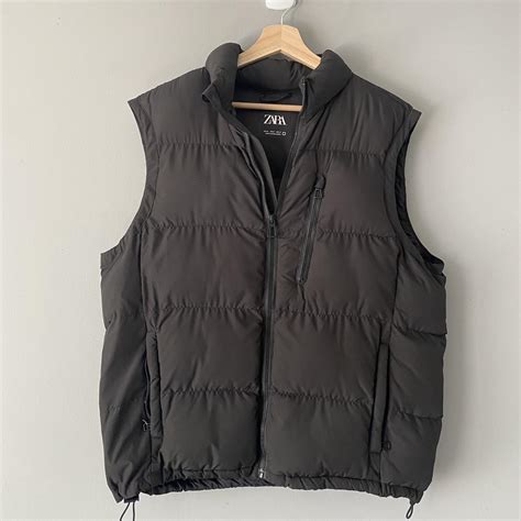 Zara Men S Black Gilet Depop