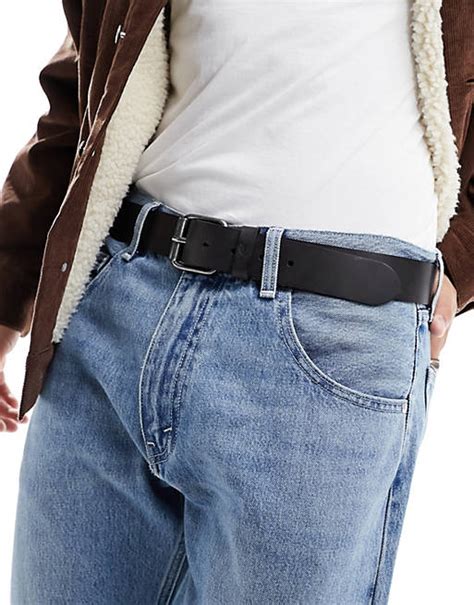 Timberland leather belt in brown | ASOS