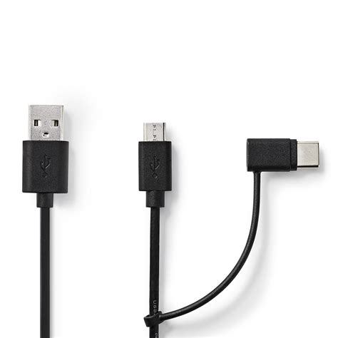 In Kaapeli Usb Usb A Uros Usb Micro B Uros Usb C Uros