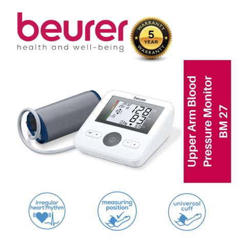 EXTRA 5 OFF Beurer Upper Arm Blood Pressure Monitor BM27 5 YEARS